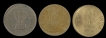 Lot-of-Three-Brass-Nickel-Five-Rupees-Error-Coins-of--Republic-India.