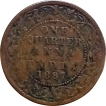 Victoria-Empress-of-Bombay-Mint-of-Copper-One-Quarter-Anna-Coin-of-1887.