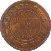 Copper-One-Quarter-Anna 1908-AD-Coin-Jaswant-Singh-of-Sailana-State.