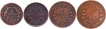​​​​​​​East-India-Company-Four-Different-Denominations-of-Copper-Coins.