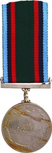 Cupro-Nickel-War Medal-(Tamgha-e-Jung-1385-Hijri)-of-Pakistan-of-1965.