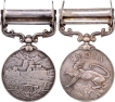 India-General-Service Silver Medals-(2)-of-Waziristan and-North-West-Frontier.