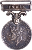 The-British-India-Long-Service-and-Good-Conduct-Medal-(1949-52),-King-George-VI, Clasp-India. 