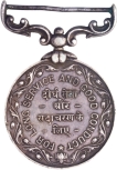 Silver-medal-for-long-service-and-good-conduct-(1953-1957),-awarded-to-